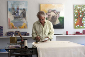 Artist and master craftsman in Chianti